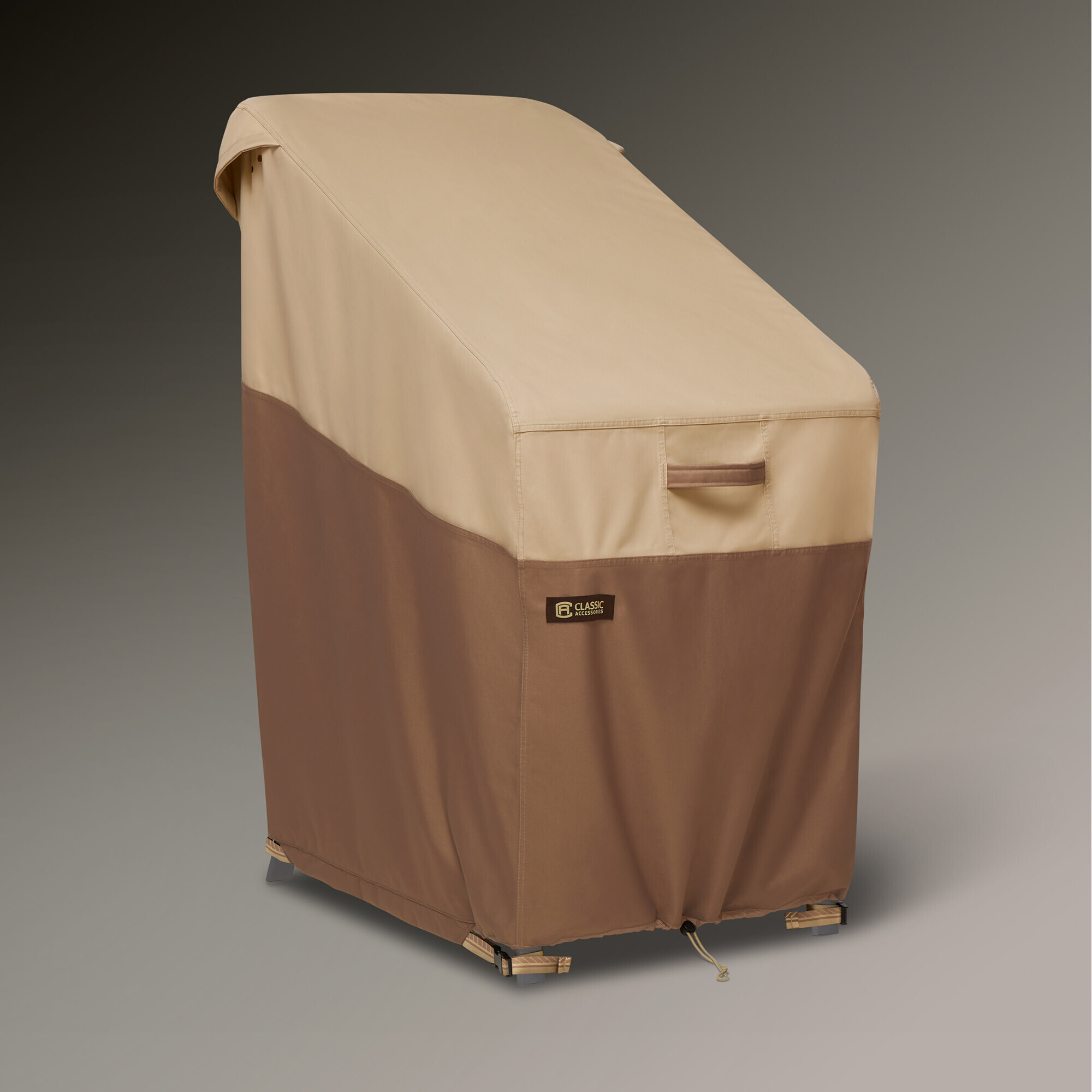 Classic Accessories Veranda's Best Waterproof Stackable Patio Chair Cover — 26in. x 34in. x 47in., Durable Fabric, Taped Seams, Model# 56-452-011501-EX